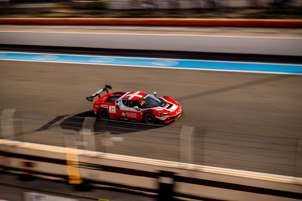 Tæt på podiet: Stærk GTWC-debut for Schandorff og dansk Ferrari-line-up.
(Foto: Selected Car Racing)